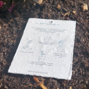 다채로운 토템 생분해 성 종자 종이 카드 Flexographic 인쇄 식물 엽서 친환경 DIY 문구 이벤트/웨딩 - Product Image 6