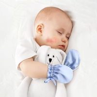 Mitaines anti-eczéma en soie de mûrier 100% pure pour bébés, gants anti-griffures pour nouveau-nés, 19 Momme, ajustables, restent en place, vente en gros