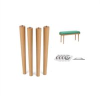 Pieds coniques en bois de hêtre et de chêne pieds de tabouret pieds de meubles en bois pour canapé chaise canapé banc bureau Table lit armoire bibliothèque