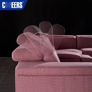 MANWAH CHEERS Nuovo Stile Divano in Tessuto a 5 Posti di Alta Qualità con Rivestimento <span class=keywords><strong>Rosa</strong></span> per Soggiorno - Product Image 5