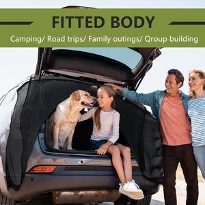 Car Rear Sunshade <b>Mesh</b> Screen Set Magnetic Trunk Ventilation <b>Insect</b> Protection General Fit SMLXL Size - Product Image 2