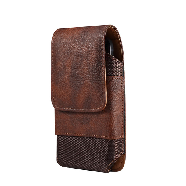 Phone Holster for iPhone PU Leather Cell Phone Pouch Belt Clip Card Holder Carrying Case Universal Size for Samsung