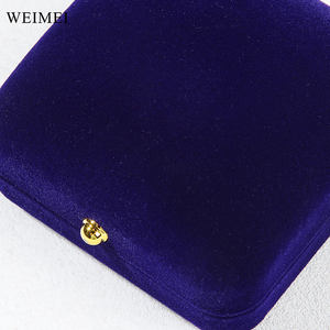 WEIMEI Blue Suede LED Rectangle Jewelry Packaging <b>Box</b> Stylish Rectangle <b>Bracelet</b> Pendant <b>Box</b> for Fashionable Jewelry Display - Product Image 5