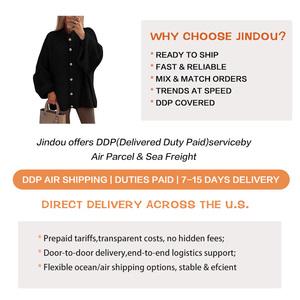 Suéter Cárdigan de <span class=keywords><strong>Punto</strong></span> para Mujer, Estilo Británico Retro, Color Sólido, <span class=keywords><strong>Manga</strong></span> Murciélago, Botones, Otoño Invierno - Product Image 3