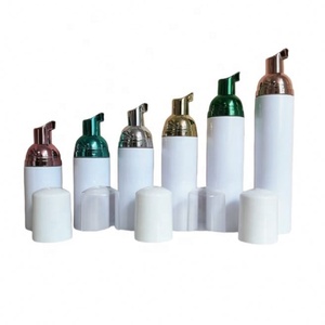 Wholesale 50-100ml White Amber Frosted Lash Cleanser Bottles Foam Bottle Packaging Soap Dispenser Foam Pump Bottle - Product Image 1