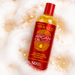 Private Label Natural Argan Oil <b>Shampoo</b> Sulfate Free Hydrating and Detangling Hair Wash for Exotic Shine - Product Image 1