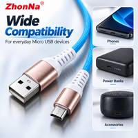 ZhonNa Kabel USB Mikro Pengisian Cepat Sinkronisasi Data untuk Ponsel Samsung Xiaomi USB C Instrumen Analisis Pengujian Suku Cadang Aksesori Pro