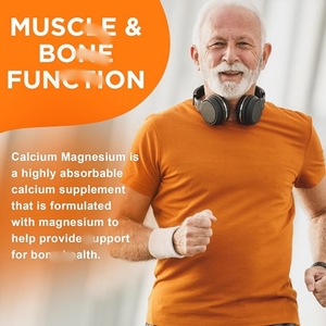 OEM علامة خاصة مكملات الكالسيوم والمغنيسيوم والزنك مع فيتامين D3 خالية من السكر لثوم الكالسيوم - Product Image 5