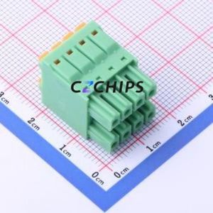 KF2EDGKNH-3.81-2*4P Plug-in Terminal Block P=3.81mm Connector ( Connector Type: Plug )( Construction: 2x4P )( Pitch: 3.81mm ) - Product Image 2
