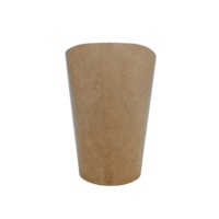 Seaux jetables de qualité alimentaire personnaliser impression design logo brun kraft frites tasses