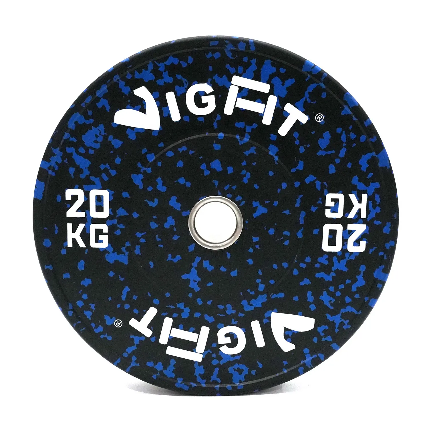 Colorful Rubber Weight Plate Barbell Bumper Plates For Weight Lifting With Stainless Steel Center
