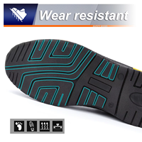Chaussures de travail noires confortables JIANKUN, antidérapantes, avec embout en acier, anti-perforation, pour travaux en extérieur, chaussures de sécurité unisexes pour hommes