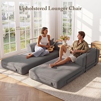 Sofá Cama Compacto Cloud Boneless Square, Ideal para Apartamentos, Futón Convertible 5 en 1, Esponja de Alta Densidad, Tela de Pana