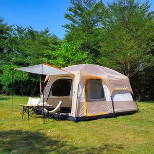 Carpa de Camping para Verano, de Tela Oxford Impermeable, Apertura Rápida, Doble Capa, Estilo Camuflaje, Antimosquitos - Product Image 1