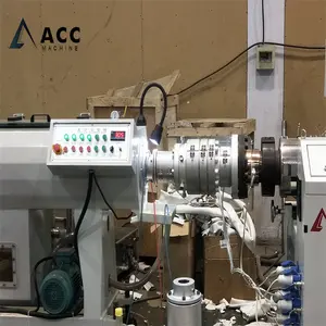 SJSZ55/120 Conical Twin Screw Extruder/extrusion 32mm-75mm Single Cavity PVC Conduit Pipe Making Machine Line