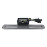 Lumière de plaque d'immatriculation arrière LED pour moto, 12V, support universel, modification, 3 perles LED, lumière d'avertissement décorative