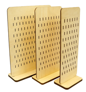 Cửa hàng bán lẻ Countertop gỗ Keychain hiển thị đứng <span class=keywords><strong>Rack</strong></span> cho bán đồ trang sức - Product Image 3