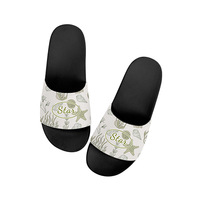 Sandalias Unisex de Diseño Personalizado, para Verano, para el Hogar, Baño, Antideslizantes, Suela Suave, para Interiores y Exteriores, Punta Abierta