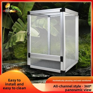 Terrarium pour reptiles détachable en alliage d'aluminium ventilé <span class=keywords><strong>PAYI</strong></span> pour animaux de compagnie, idéal pour caméléons, lézards et serpents – Idéal pour l'exportation - Product Image 5