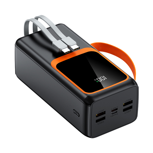 Custom Logo 50000mAh Portable Power Station Large Capacity Type-C Cable PD 22.5W Fast Charging Mobile Usage LED Display PB51