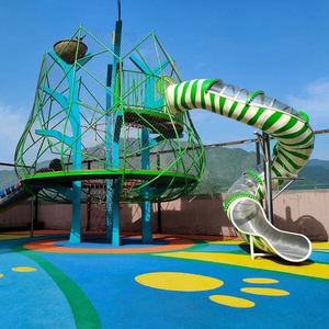 Tobogán de Acero Inoxidable con Escalones, Panel de Juegos Infantiles de <span class=keywords><strong>Segunda</strong></span> <span class=keywords><strong>Mano</strong></span>, Toboganes para Niños en Venta, Residencial, para Piscina Enterrada - Product Image 2