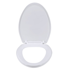 Siège de toilette en plastique de haute qualité en forme de V à rotation lente XJ-122, accessoire de salle de bain, couvercle de toilette - Product Image 4