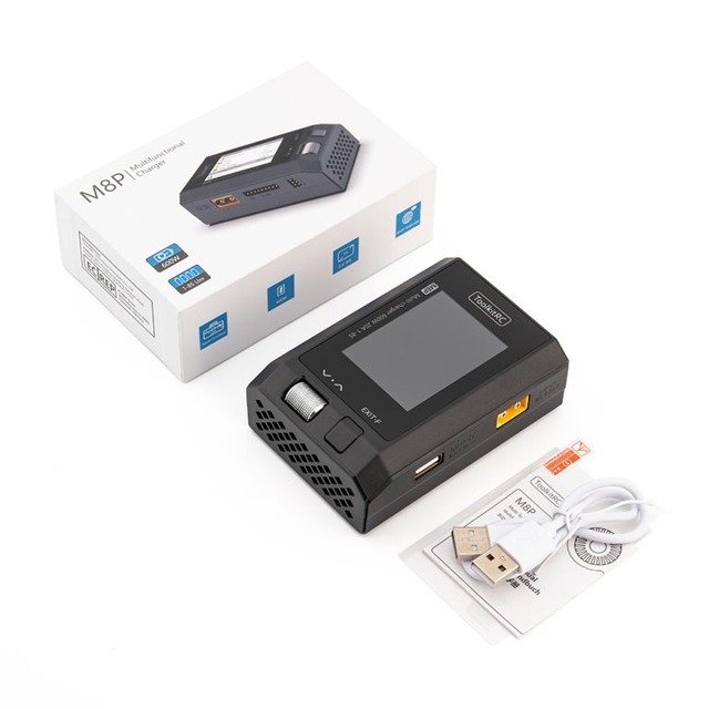 ToolkitRC M8P 600W 20A 1-8S DC Smart Lipo Balance Charger Discharger Signal Tester PWM PPM SBUS Power Supply for RC Drone