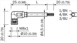 Conectores y Cables SICK 2096166 YG8U13-050VA1XLEAX en Oferta, Sensor-Actuador YG8U13-050VA1XLEAX SICK 2096166 YG8U13-050VA1X - Product Image 2