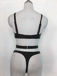 Nouvelle lingerie <span class=keywords><strong>sexy</strong></span> pour femmes dominatrices, lingerie gothique érotique en dentelle noire à trois points, une pièce, ajourée, pour femmes matures - Product Image 5