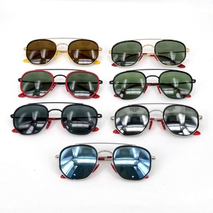 Gafas de Sol de Diseño Italiano, de Lujo, Alta Calidad, Metálicas, Ovaladas, de Moda, con Lentes Azules, para Hombre - Product Image 3