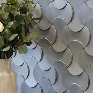 Small pieces custom color 3D concrete natural Wall Decorative Beton Concrete Cement Wall Tiles for indoor decoration