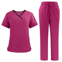 Scrubs Anti-Bactérien Élastique Logo Personnalisé Impression Chirurgiens Infirmières Clinique Vêtements Respirant Tissu Givré Uniformes D'hôpital