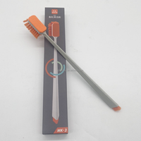 Nettoyeur de bac à poissons 3 en 1, 30 cm, 43 cm, grattoir à algues, brosse de nettoyage d'aquarium avec long manche