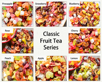 Rum Gearomatiseerde Fruit Thee Gemengd Gedroogd Fruit Bloemen Thee Met Blauwe Bessen Raspberry