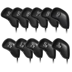 2023 usine en gros personnalisé pilote de <span class=keywords><strong>Golf</strong></span> couvre-chef en cuir PU acier <span class=keywords><strong>Golf</strong></span> Club couvre-chef - Product Image 5