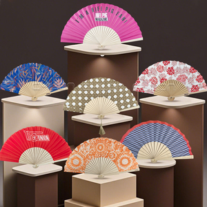 Abanico de <span class=keywords><strong>Mano</strong></span> Plegable de Madera para Boda Española al por Mayor con Impresión de Logotipo Personalizado para Promoción de Marca - Product Image 1