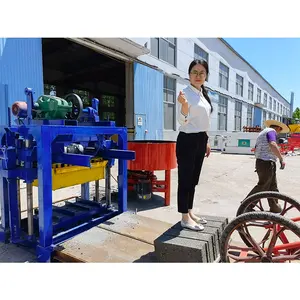 Shiyue QTJ4-40 Sơn Đông vật liệu xây dựng nhà máy trực tiếp bán Hot Bán đá bụi rắn Máy làm gạch Congo