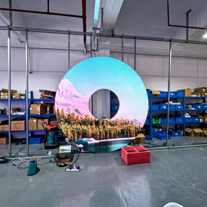Round Ring Shape Mini LED <b>Display</b> Screen Indoor <b>Digital</b> <b>Signage</b> Panel For Exhibition Hall - Product Image 1