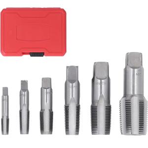 Connexion ferme portable 6 pièces robinet de tuyau <span class=keywords><strong>NPT</strong></span> <span class=keywords><strong>1</strong></span> pouce 3 4 pouces 2 pouces 3 <span class=keywords><strong>8</strong></span> pouces 4 pouces <span class=keywords><strong>8</strong></span> pouces ensemble d'outils de coupe de filetage - Product Image 2