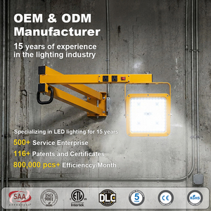 Lámpara de Trabajo LED de Brazo Oscilante de 60W con Certificación CE ROHS, Nueva, para Almacenes, Equipos de Carga y Muelles - Product Image 1