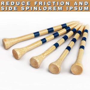 Bamboo <b>Golf</b> Tees 83mm 70mm Eco-Friendly Natural Wood Striped Tees For Outdoor <b>Golf</b> Practice - Product Image 5