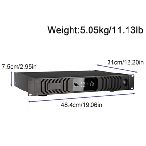 BA1000 2通道专业数字音频放大器1000W * 2，带D类放大器板，用于DJ舞台 - Product Image 6