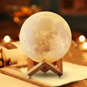Kanlong 3d magnético <span class=keywords><strong>lunar</strong></span> niño habitación de lámpara de mesa de bebé decoración bola recargable - Product Image 3