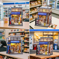 CuteBee  Vente en gros de maisons miniatures DIY CWGC222 Puzzle en bois 3D de style japonais Kit de coin de lecture DIY Jouets de puzzle