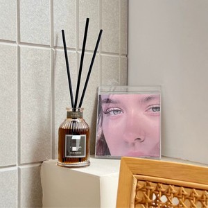 Deodorante per ambienti 100ml riutilizzabile in vetro bottiglia di olio per aromi e profumo rotondo diffusore di Reed con bastoncini diffusore di Reed - Product Image 4