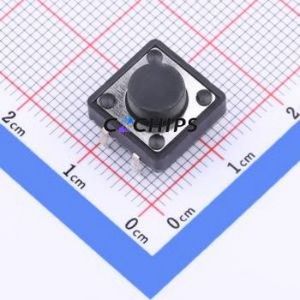 TSF001A06026A Tactile Switch DIP-4P,12x12mm Switch Round Button 2.6N Through Hole 12mm - Product Image 1