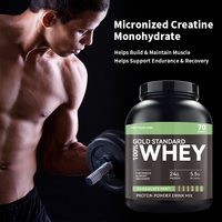 Protéine de lactosérum pour adultes pour la récupération musculaire et la prise de masse, compléments de sport avant l'entraînement, 2 kg/bouteille