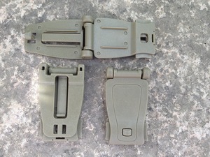 คลิปสายรัดพลาสติก Webbing แคลมป์วงคลิปสลิปกันชน Carabiner พับเชื่อมต่อล็อคกระเป๋าเป้สะพายหลังยุทธวิธี M Olle หัวเข็มขัด - Product Image 5