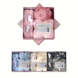 Multi Color Cute <b>Bride</b> Maid Gift <b>Box</b> Christmas 3 in 1 Wedding Spa Self Care Women Cotton Modern Set for Promotion - Product Image 1