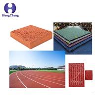 Couche de surface de piste de course en caoutchouc de marque HongCheng préfabriquée avec 32.5% NCO % et 100% de pureté modifiée MDI pour terrains de sport